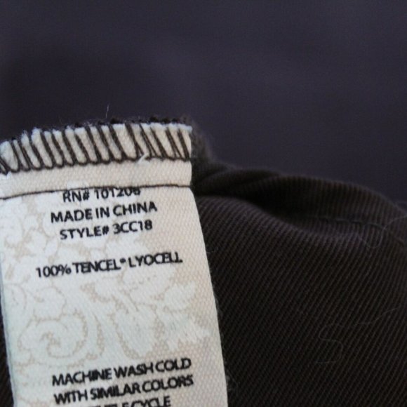 Soft Surroundings Quintessa Tencel Maxi Dress Brown Size PM Medium Petite H12691 - Picture 8 of 11